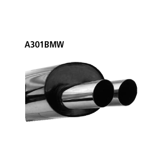 Bastuck Endschalldämpfer mit Doppel-Endrohr 2x Ø 76 mm für BMW 3 Cabriolet (E36) M3 3.0 - 210 KW / A301BMW