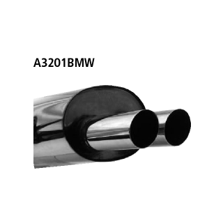 Bastuck Endschalldämpfer mit Doppel-Endrohr 2x Ø 76 mm für BMW 3 Touring (E36) 323 i - 125 KW / A3201BMW