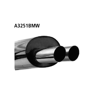 Bastuck Endschalldämpfer mit Doppel-Endrohr 2x Ø 76 mm für BMW 3 Cabriolet (E36) 325 i - 141 KW / A3251BMW