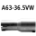 Bastuck Adapter Endschalldämpfer auf Serienanlage auf Ø 36.5 mm für SKODA FABIA Combi 1.6 TDI - 66 KW / A63-36.5VW