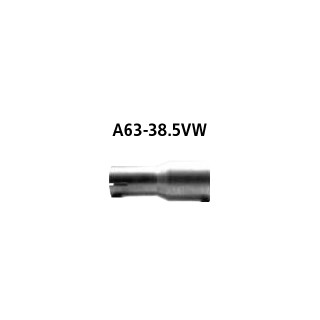 Bastuck Adapter Endschalldämpfer auf Serienanlage auf Ø 38.5 mm für OPEL CORSA C (F08, F68) 1.0 - 44 KW / A63-38.5VW