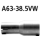 Bastuck Adapter Endschalldämpfer auf Serienanlage auf Ø 38.5 mm für SEAT IBIZA IV (6L1) 1.9 TDI Cupra R - 118 KW / A63-38.5VW