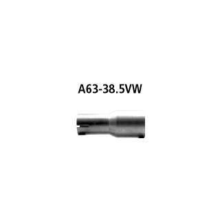 Bastuck Adapter Endschalldämpfer auf Serienanlage auf Ø 38.5 mm für VW POLO (9N_) 1.6 16V - 77 KW / A63-38.5VW
