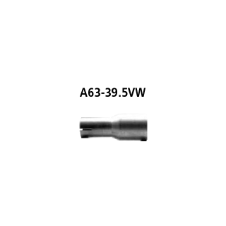 Bastuck Adapter Endschalldämpfer auf Serienanlage auf Ø 39.5 mm für FORD FIESTA IV (JA_, JB_) 1.3 i - 37 KW / A63-39.5VW