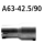 Bastuck Adapter Endschalldämpfer plus Endrohrsatz auf Serie auf Ø 42.5 mm für CHEVROLET CRUZE (J300) 2.0 CDI - 110 KW / A63-42.5/90