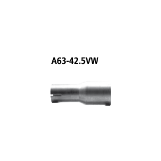 Bastuck Adapter Komplettanlage auf Ø 42.5 mm für CITROEN DS3 1.4 VTi 95 - 70 KW / A63-42.5VW