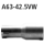 Bastuck Adapter Komplettanlage auf Ø 42.5 mm für FIAT PUNTO EVO (199) 1.3 D Multijet - 62 KW / A63-42.5VW