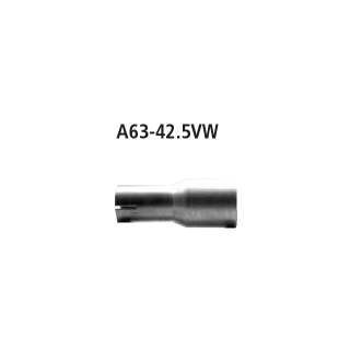 Bastuck Adapter Komplettanlage auf Ø 42.5 mm für FIAT PUNTO EVO (199) 1.3 D Multijet - 70 KW / A63-42.5VW