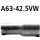 Bastuck Adapter Komplettanlage auf Ø 42.5 mm für FORD FIESTA IV (JA_, JB_) 1.3 i - 37 KW / A63-42.5VW