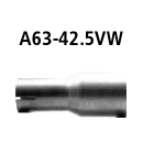 Bastuck Adapter Komplettanlage auf Ø 42.5 mm...