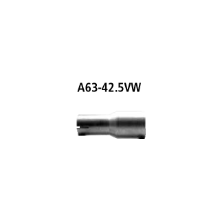 Bastuck Adapter Komplettanlage auf Ø 42.5 mm für SEAT IBIZA V SPORTCOUPE (6J1, 6P1) 1.2 TSI - 77 KW / A63-42.5VW