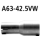 Bastuck Adapter Komplettanlage auf Ø 42.5 mm für PEUGEOT 206+ (T3E) 1.4 i - 55 KW / A63-42.5VW