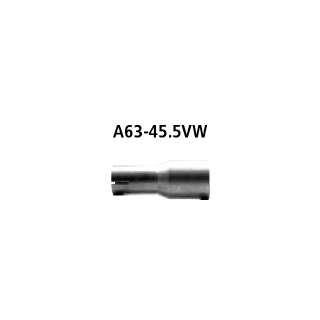 Bastuck Adapter Hauptschalldämpfer auf Serienanlage auf Ø 45.5 mm für OPEL VECTRA C 3.0 CDTi - 135 KW / A63-45.5VW