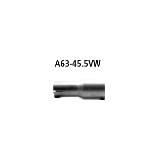 Bastuck Adapter Hauptschalldämpfer auf Serienanlage auf Ø 45.5 mm für VW GOLF V (1K1) 2.0 FSI 4motion - 110 KW / A63-45.5VW