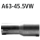 Bastuck Adapter Hauptschalldämpfer auf Serienanlage auf Ø 45.5 mm für ALFA ROMEO MITO (955) 1.4 TJet - 114 KW / A63-45.5VW