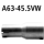 Bastuck Adapter Hauptschalldämpfer auf Serienanlage auf Ø 45.5 mm für SEAT IBIZA V (6J5, 6P5) 2.0 TDI - 105 KW / A63-45.5VW