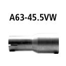 Bastuck Adapter Hauptschalldämpfer auf Serienanlage auf Ø 45.5 mm für FORD FOCUS II (DA_) 2.0 - 107 KW / A63-45.5VW
