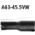 Bastuck Adapter Hauptschalldämpfer auf Serienanlage auf Ø 45.5 mm für OPEL ASTRA F (56_, 57_) 1.7 D - 44 KW / A63-45.5VW