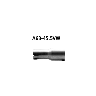 Bastuck Adapter Hauptschalldämpfer auf Serienanlage auf Ø 45.5 mm für OPEL ASTRA H TwinTop (L67) 1.8 - 92 KW / A63-45.5VW