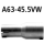 Bastuck Adapter Hauptschalldämpfer auf Serienanlage auf Ø 45.5 mm für PEUGEOT 206+ (T3E) 1.6 16V - 80 KW / A63-45.5VW
