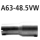 Bastuck Adapter Verbindungsrohr auf Serienanlage auf Ø 48.5 mm für KIA PRO CEED (ED) 1.6 - 93 KW / A63-48.5VW