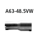 Bastuck Adapter Verbindungsrohr auf Serienanlage auf...