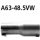 Bastuck Adapter Verbindungsrohr auf Serienanlage auf Ø 48.5 mm für HONDA ACCORD VII (CL) 2.0 (CL7) - 114 KW / A63-48.5VW