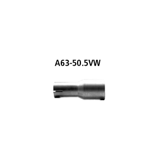 Bastuck Adapter Komplettanlage auf Ø 50.5 mm für AUDI A3 (8P1) 1.2 TSI - 77 KW / A63-50.5VW