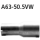 Bastuck Adapter Komplettanlage auf Ø 50.5 mm für FIAT GRANDE PUNTO (199) 1.4 - 55 KW / A63-50.5VW