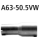Bastuck Adapter Komplettanlage auf Ø 50.5 mm für KIA PRO CEED (ED) 1.6 CVVT - 92 KW / A63-50.5VW