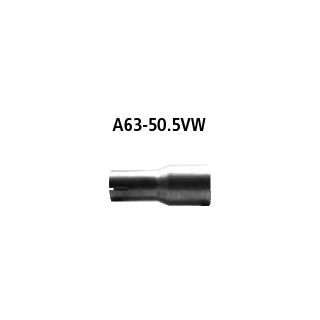 Bastuck Adapter Komplettanlage auf Ø 50.5 mm für OPEL OMEGA B Caravan (21_, 22_, 23_) 2.0 - 85 KW / A63-50.5VW