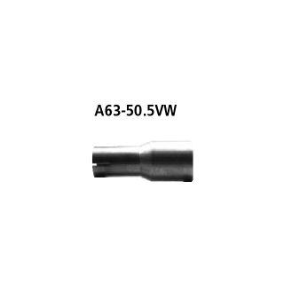 Bastuck Adapter Komplettanlage auf Ø 50.5 mm für OPEL ASTRA F Cabriolet (53_B) 1.4 i 16V - 66 KW / A63-50.5VW