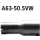 Bastuck Adapter Komplettanlage auf Ø 50.5 mm für OPEL KADETT E Cabriolet (43B_) 1.4 i - 44 KW / A63-50.5VW