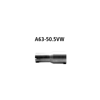 Bastuck Adapter Komplettanlage auf Ø 50.5 mm für SEAT IBIZA V SPORTCOUPE (6J1, 6P1) 1.6 - 77 KW / A63-50.5VW