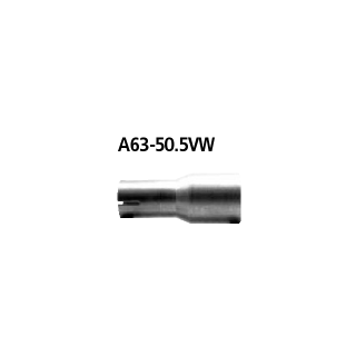 Bastuck Adapter Komplettanlage auf Ø 50.5 mm für OPEL KADETT C City 1.0 - 29 KW / A63-50.5VW