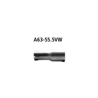 Bastuck Adapter Endschalldämpfer auf Serie auf Ø 55.5 mm für AUDI A4 (8D2, B5) 2.4 - 121 KW / A63-55.5VW