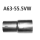 Bastuck Adapter Endschalldämpfer auf Serie auf Ø 55.5 mm für AUDI A1 (8X1, 8XF) 2.0 TDI - 105 KW / A63-55.5VW