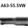 Bastuck Adapter Endschalldämpfer auf Serie auf Ø 55.5 mm für AUDI A3 Sportback (8PA) 2.0 TDI 16V - 103 KW / A63-55.5VW