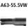 Bastuck Adapter Endschalldämpfer auf Serie auf Ø 55.5 mm für AUDI A4 Avant (8ED, B7) 2.0 - 96 KW / A63-55.5VW