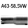 Bastuck Adapter Endschalldämpfer auf Serienanlage auf Ø 58.5 mm für PEUGEOT 307 Break (3E) 1.6 16V - 80 KW / A63-58.5VW