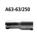 Bastuck Adapter Komplettanlage auf Kat auf Ø 63.5...