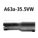 Bastuck Adapter Komplettanlage auf Kat auf Ø 35.5...