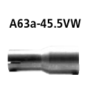 Bastuck Adapter Komplettanlage auf Kat auf Ø 45.5...