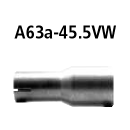 Bastuck Adapter Komplettanlage auf Kat auf Ø 45.5...