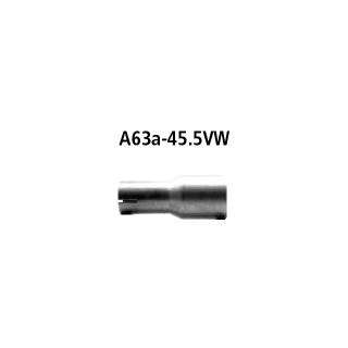 Bastuck Adapter Komplettanlage auf Kat auf Ø 45.5 mm für SEAT IBIZA V ST (6J8, 6P8) 1.4 - 63 KW / A63a-45.5VW