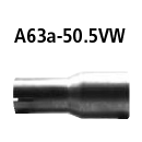 Bastuck Adapter Komplettanlage auf Kat auf Ø 50.5...