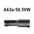 Bastuck Adapter Komplettanlage auf Kat auf Ø 50.5...