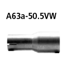 Bastuck Adapter Komplettanlage auf Kat auf Ø 50.5...