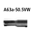 Bastuck Adapter Komplettanlage auf Kat auf Ø 50.5...