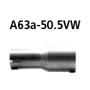 Bastuck Adapter Komplettanlage auf Kat auf Ø 50.5...